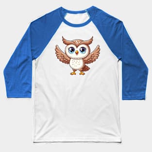 Cute Owl Baseball T-Shirt